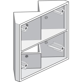 Hjørnebeslag til KNX 16M sensor 350-213001