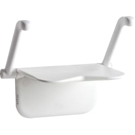 Etac Relax klapsæde med armstøtte, hvid