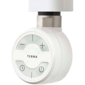 TVS el-patron rund 300 W med afbryder, termostat og timerfunktion i hvid