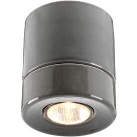 Loftlampe Light On, GU10, grå, IP23
