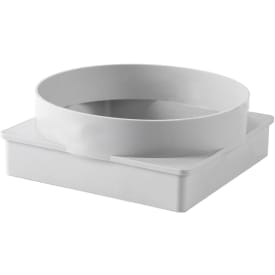 Fresh övergång, 150x150 til Ø160 mm, vit