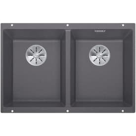 Blanco Subline 350/350-U UXI diskbänk, 75,5x46 cm, grå