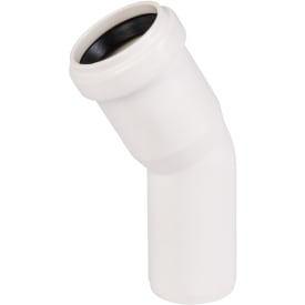 Ostendorf avloppsböj, 30°, Ø32 mm, plast, vit