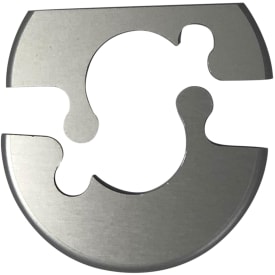 Roset alu natur m/cut, 22 mm