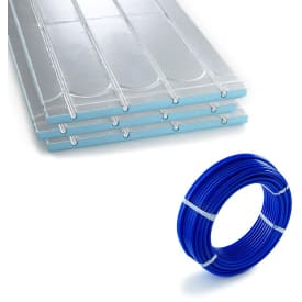 Nordic Fos platpaket till  9 m², bygghöjd 16 mm, med 12 mm pex-rör