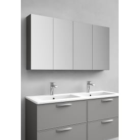 Noro Flex speilskap, 120x65 cm, grå