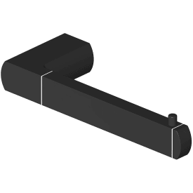 Gustavsberg Square toalettpappershållare, matt svart