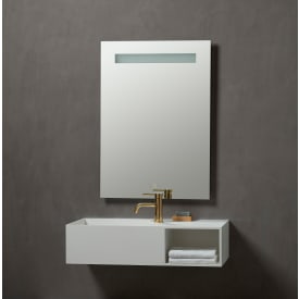 Loevschall Venice speil med lys, dimbar, touch, 60x85 cm