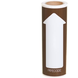Pipecode Rørmærke - Mørkbrun nr.35 -160mm x 10m
