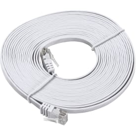 Patchkabel flad UTP Kat.6, 5M, hvid