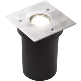 Infälld spotlight GU10 fyrkantig 115x115 bs stål IP67