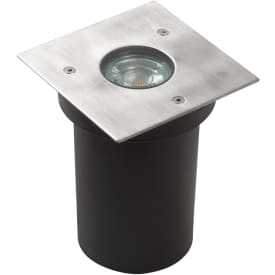 Nedgravningsspot GU10 firk. 115x115 bs stål IP67