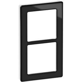 10 stk LK Fuga Pure designramme 2 modul, sort/hvid