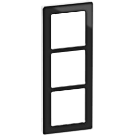 10 stk LK Fuga Pure Design ramme 3 modul, sort/hvid