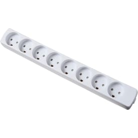 8-Stikdåse M/J hvid