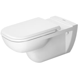 Duravit D-Code væghængt toilet, antibakteriel, hvid