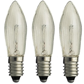 25 stk Konstsmide glødepære til lucialys, 3 stk