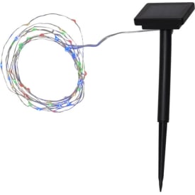 24 stk Star Trading Wire solcelle lyslenke, farget lys