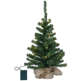 6 st Star Trading Toppy plastgran med belysning, 60 cm