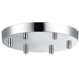 Halo Design takkopp, 6 utgångar, krom