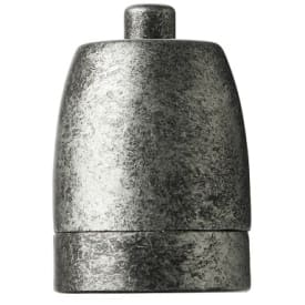 Nielsen Light P7 E27 porslinsfattning, galvaniserat stål