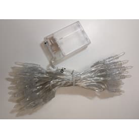IrisLights Lyskæde Trsp med 20 LED lys, til batteri, 150cm+140cm