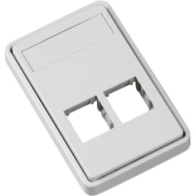 LK Fuga dataudtag uden montageramme, 1,5 modul, hvid