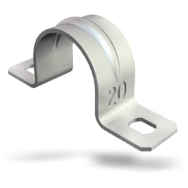 100 stk Kabelbøjle 605 G, 16 mm, 2-lap, galvanisk forzinket (100)