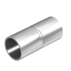 50 stk Aluminiums muffe 32MM 1.1/4" KORT ALU