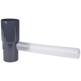 Plastmo vandudtag med flexslange, Ø75 mm, grafit