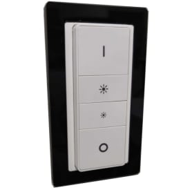 Indsats til Philips Hue dimmer med LK Pure design ramme, sort