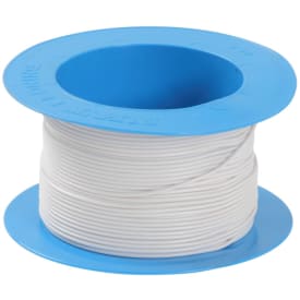 100 meter Ledning H07V2-K PVT90 1x1,5 hvid, R100