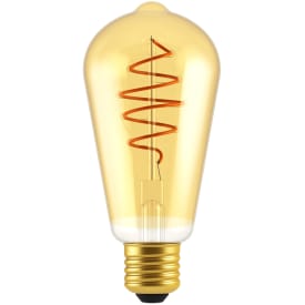 Nordlux Deco Spiral E27 globepære, ravfarget