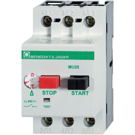 Håndbetjent motorværn MU25, 0,16-0,25A