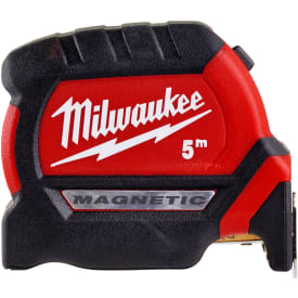 Milwaukee magnetisk målebånd, med stop, 5 meter