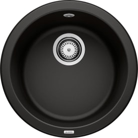 Blanco Rondo UX kjøkkenvask, Ø45 cm, sort