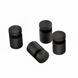 Pressalit speilbeslag, matt sort, 4 stk