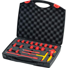 Wiha topnøglesæt 1000 V, 3/8", 20 dele