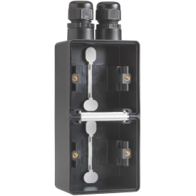 5 stk Base 2-modul, 2 x M20, IP55, sort