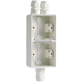 4 stk Underlag 2-modul, 3x M20, IP55, hvid