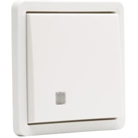 10 stk Fjærtrykk med linse, 10A, IP55, hvit