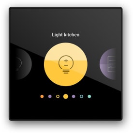 Niko Digital Black betjeningsskærm