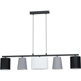 Almeida Langbord 5L, L1200, grå/sort/hvid