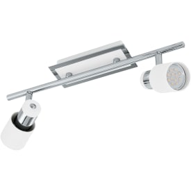 Davida LED Spot 2L 5W, krom/hvid
