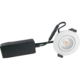 Downlight Low Profile ECO LED 6W 440 lumen, 3000K, rund, mat hvid