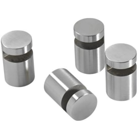 Pressalit spejlbeslag, rustfrit stål, 4 stk