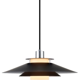 Halo Design Rivoli pendellampa, svart/krom