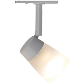 Halo Design Track Glass 1F skenspotlight, vit