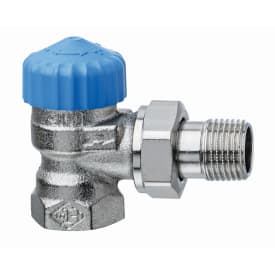 IMI TA radiatorventil 3/4",  stor gennemløb, vinkelløbende (til 1-strengsanlæg)
