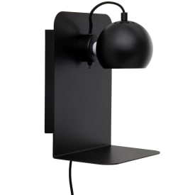 Frandsen Ball vegglampe med USB, svart